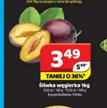 Śliwki węgierki promocja w Delfin