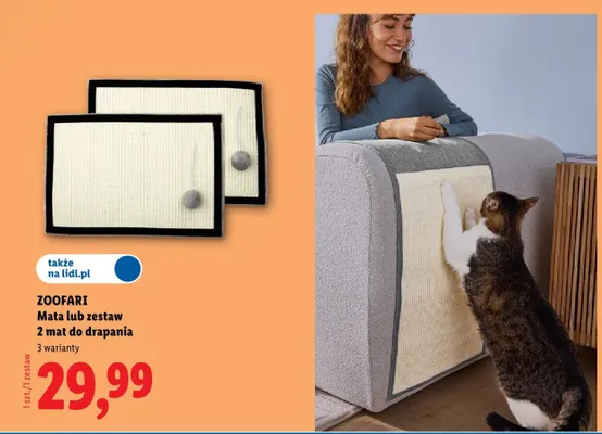 Mata lub zestaw 2 mat do drapania ZOOFARI promocja w Lidl