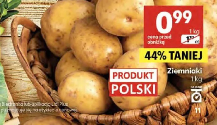 Ziemniaki promocja w Delikatesy Centrum