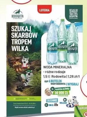 Woda mineralna Rodowita Niegazowana promocja w Sedal