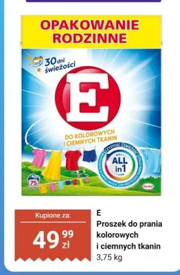 Proszek do prania kolorowych i ciemnych tkanin E promocja w Dino