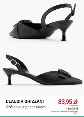 Czółenka z paseczkiem Claudia Ghizzani promocja w Deichmann