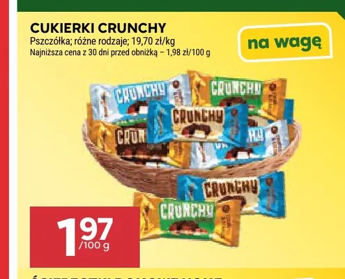 Cukierki Crunchy Pszczółka promocja w Stokrotka