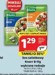 Sos sałatkowy Knorr promocja w Delfin