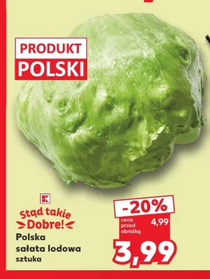 Sałata lodowa polska Stąd takie Dobre! promocja w Kaufland
