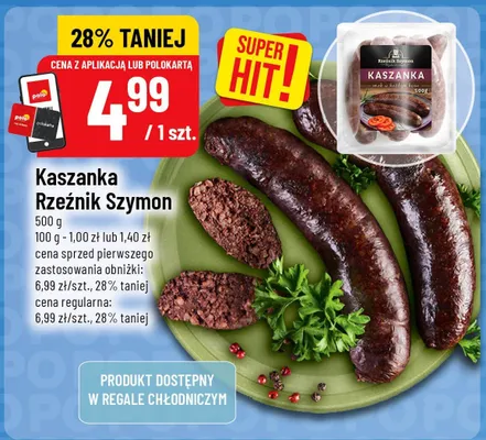 Kaszanka Rzeźnik Szymon promocja w POLOmarket