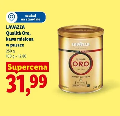 Kawa mielona w puszce LAVAZZA Qualità Oro promocja w Lidl