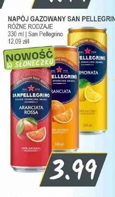 Napój gazowany San Pellegrino Aranciata Rossa promocja w Słoneczko