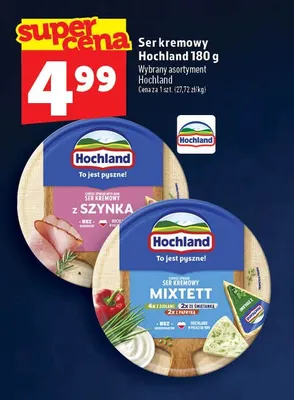 Ser kremowy Hochland z szynką promocja w TOPAZ