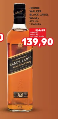 Whisky Johnnie Walker Black Label promocja w Kaufland