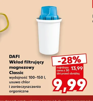 Wkład filtrujący magnezowy Classic Dafi promocja w Kaufland