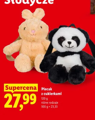 Plecak z cukierkami promocja w Lidl