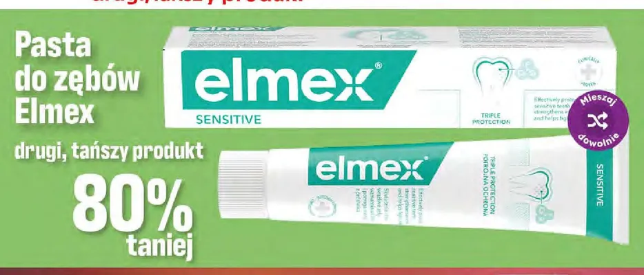 Pasta do zębów Elmex Sensitive promocja w Dino