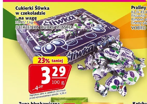 Cukierki Śliwka w czekoladzie Jutrzenka Dobre Miasto promocja w Prim Market