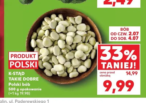 Polski bób K-Stąd Takie Dobre promocja w Kaufland