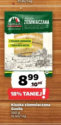 Kiszka ziemniaczana Gzella promocja w Netto