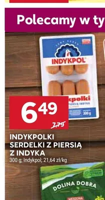 Serdelki z piersią z indyka Indykpolki Indykpol promocja w Stokrotka