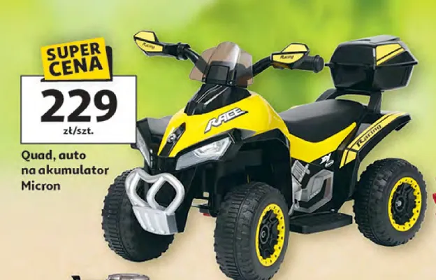 Quad, auto na akumulator Micron promocja w Auchan