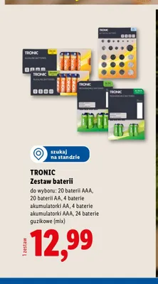 Baterie alkaliczne AAA TRONIC 20-pak promocja w Lidl