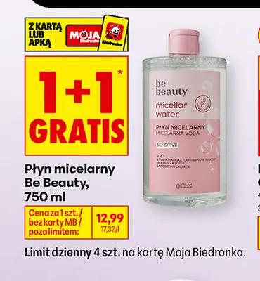 Płyn micelarny Be Beauty promocja w Biedronka