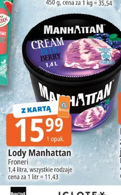 Lody Manhattan Froneri promocja w Leclerc