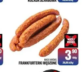 Frankfurterki Wędzone Madej Wróbel promocja w Tomi Markt