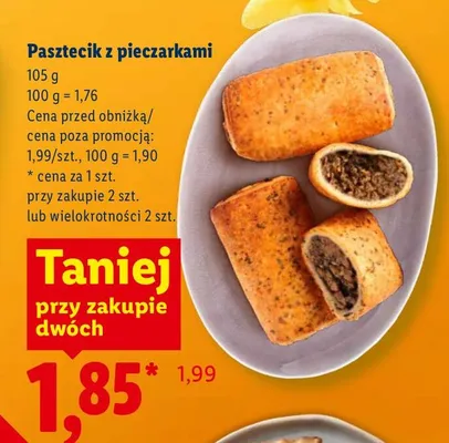 Pasztecik z pieczarkami promocja w Lidl
