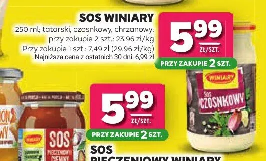 Sos Winiary chrzanowy promocja w Stokrotka