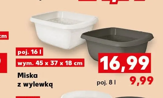 Miska z wylewką 8 l promocja w Kaufland