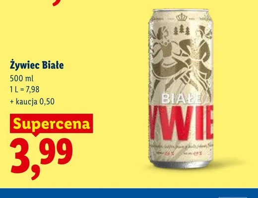 Piwo Żywiec Białe promocja w Lidl