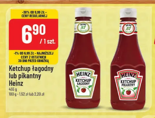 Ketchup pikantny Heinz promocja w POLOmarket