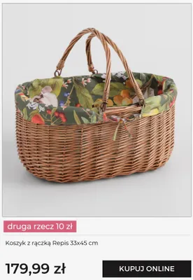 Koszyk z rączką Repis 33x45 cm promocja w home&you