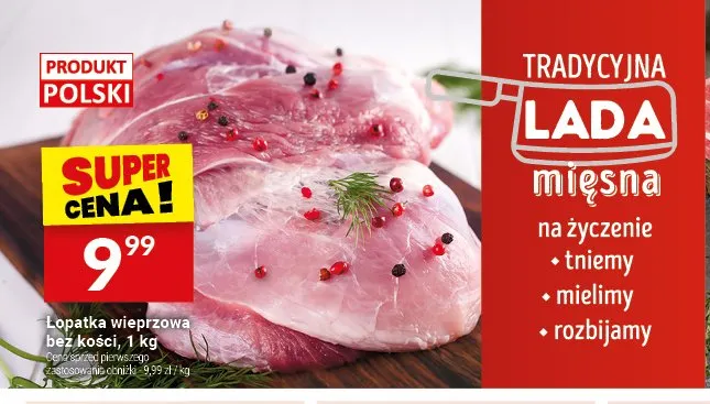 Łopatka wieprzowa bez kości promocja w Twój Market