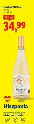 Wino Faustino VII Rioja promocja w Lidl
