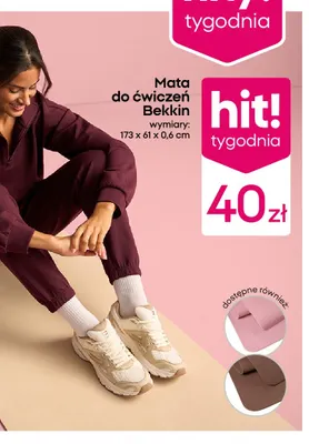 Mata do ćwiczeń Bekkin promocja w Pepco