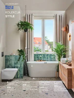 Wanna akrylowa wolnostojąca GoodHome Huron biała promocja w Castorama