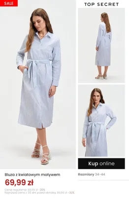 Bluza z kwiatowym motywem Top Secret promocja w Top Secret