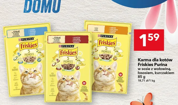 Karma w sosie z wołowiną, łososiem, kurczakiem promocja w LEWIATAN