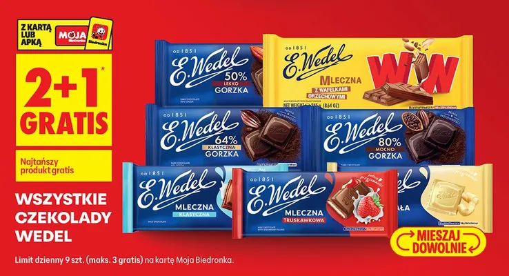 Czekolada 50% Lekko Gorzka promocja w Biedronka