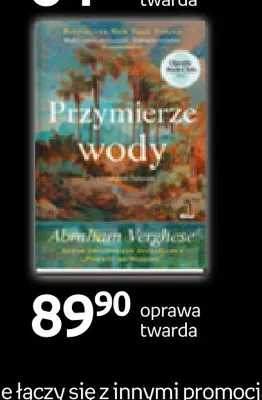 Książka Przymierze wody Abraham Verghese promocja w Empik