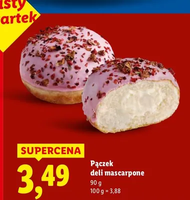 Pączek deli mascarpone promocja w Lidl
