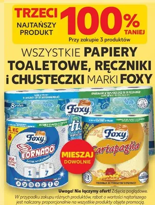 Papiery toaletowe marki Foxy promocja w Kaufland