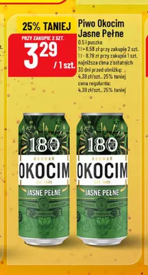 Piwo Okocim Jasne Pełne promocja w POLOmarket