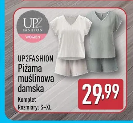 Piżama muślinowa damska UP2FASHION promocja w Aldi