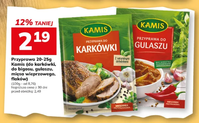 Przyprawa do bigosu Kamis promocja w Hitpol