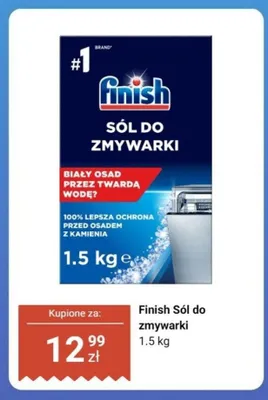 Sól do zmywarki Finish promocja w Dino