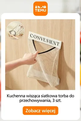 Kuchenna wisząca siatkowa torba do przechowywania 3-pak promocja w Temu
