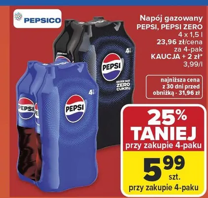 Napój gazowany Pepsi promocja w Carrefour Market