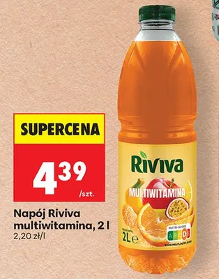 Napój Riviva multiwitamina 2 l promocja w Biedronka