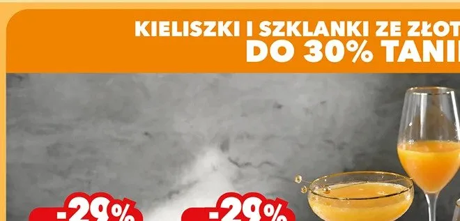 Zestaw kieliszków do szampana, 6 szt. promocja w Biedronka